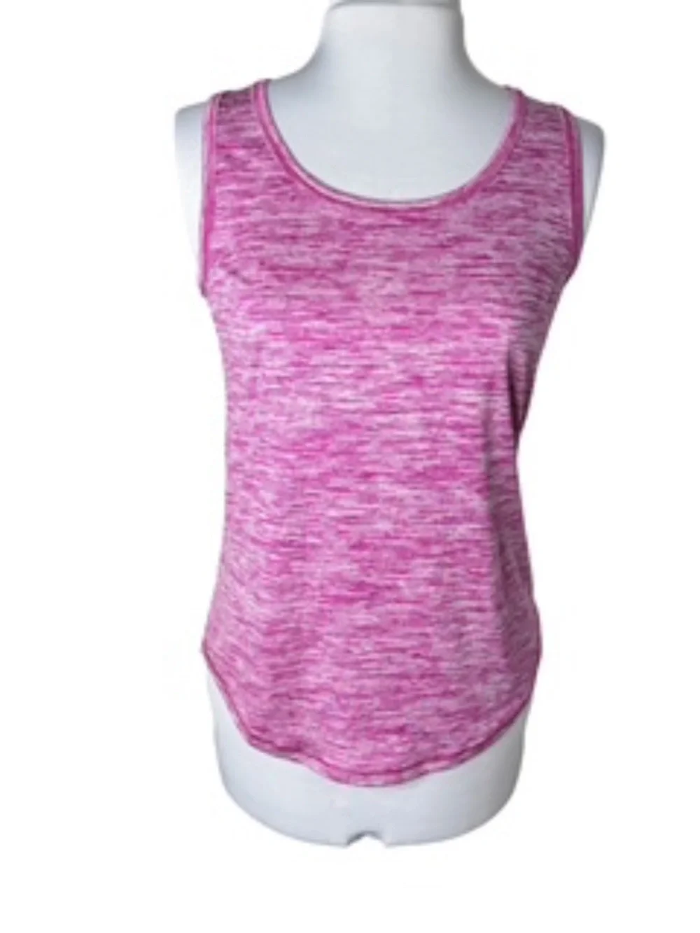 Zone Pro Pink/White Heather Athletic Tank Top Size S